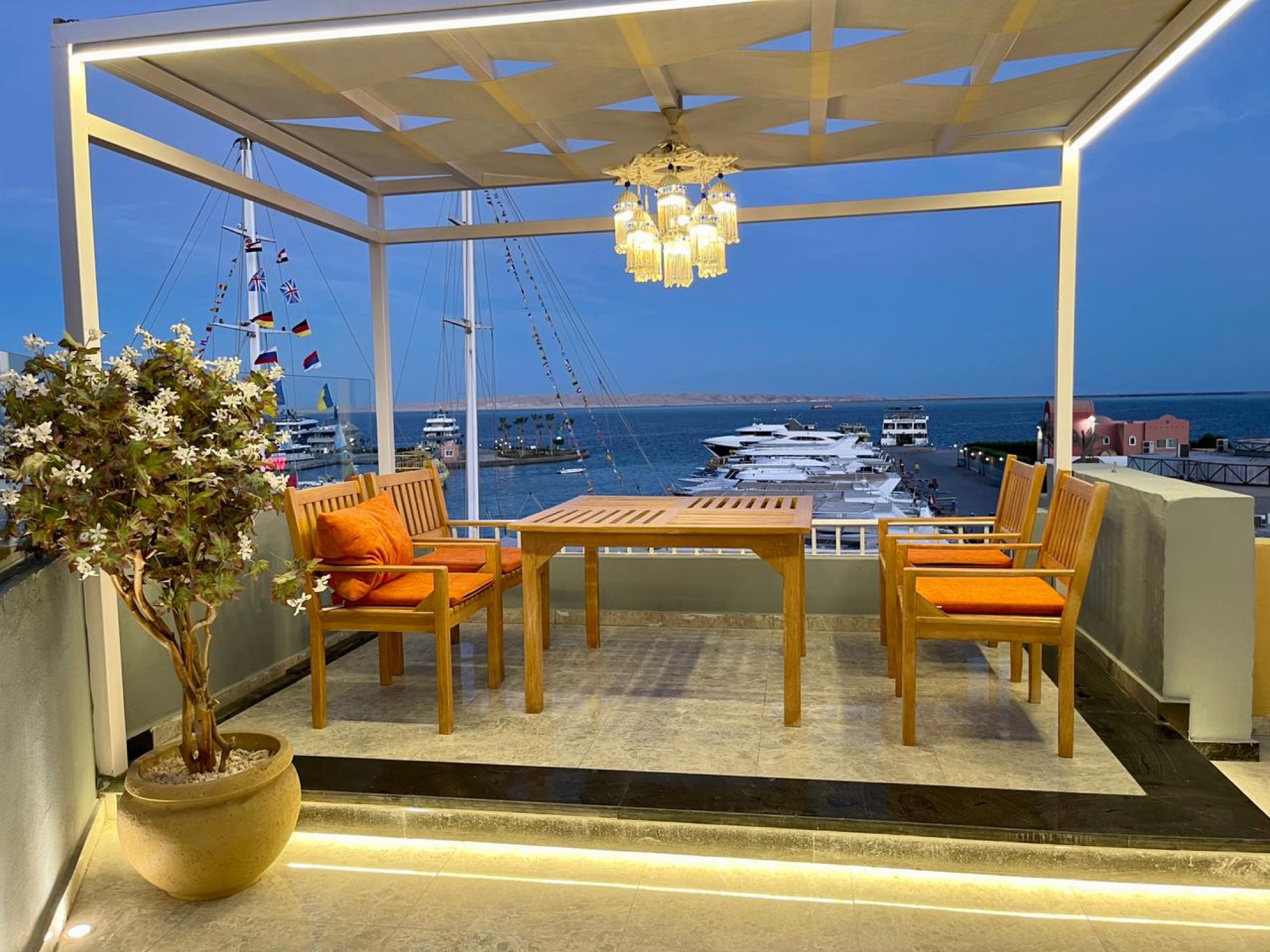 One-Bedroom Apartment with Private Beach Access at Hurghada Marina