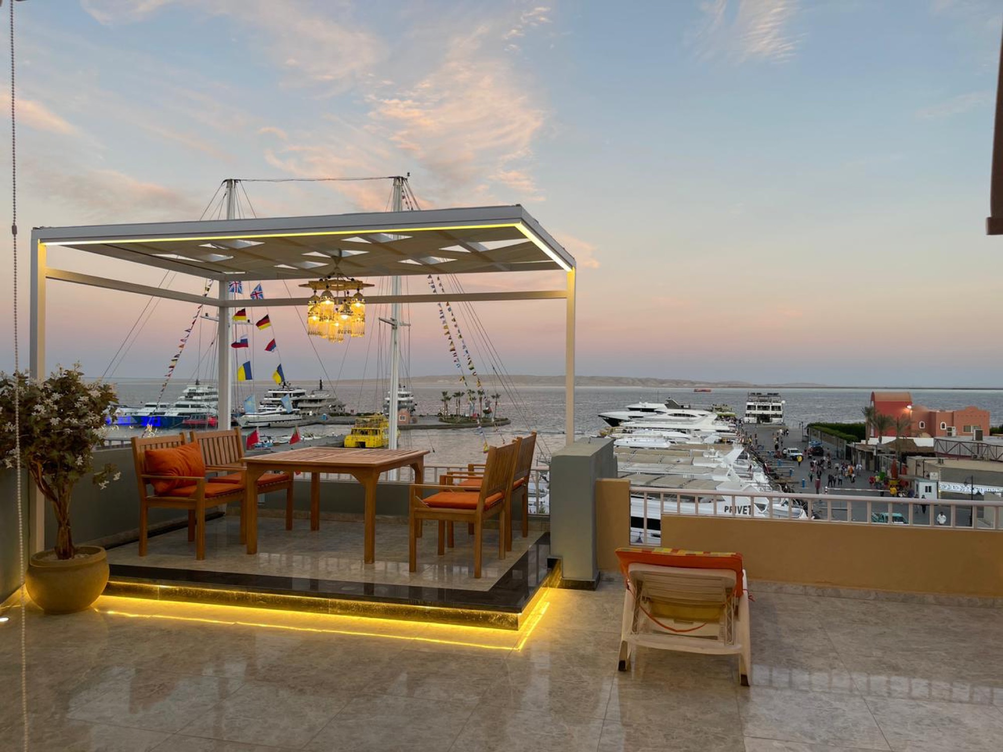 One-Bedroom Apartment with Private Beach Access at Hurghada Marina