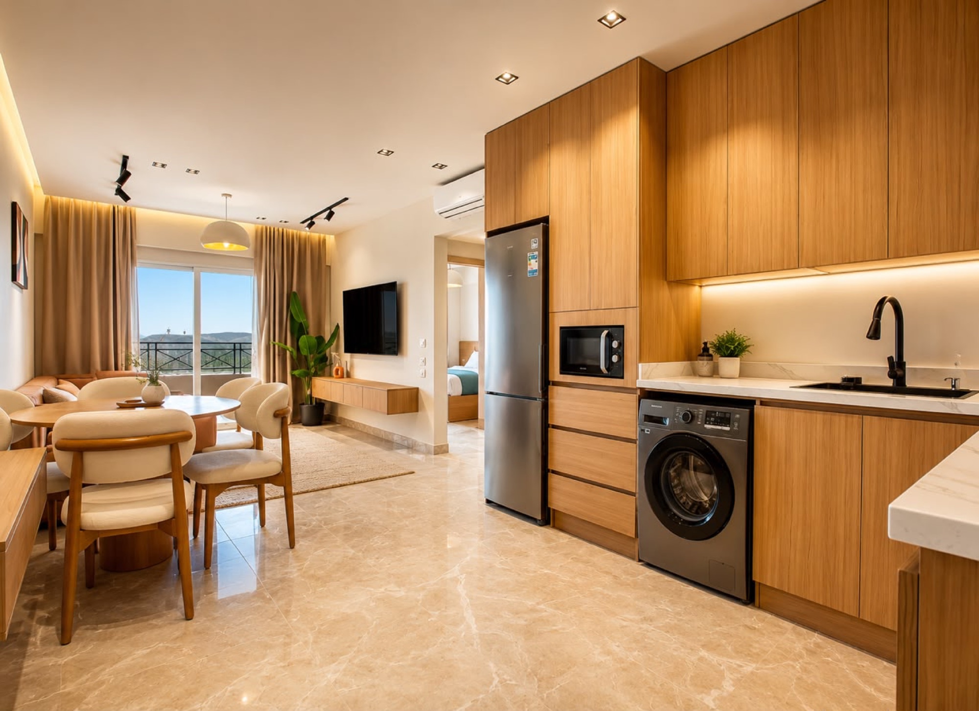Furnished Two-Bedroom Apartment with Private Rooftop at Bay View, Sahl Hasheesh