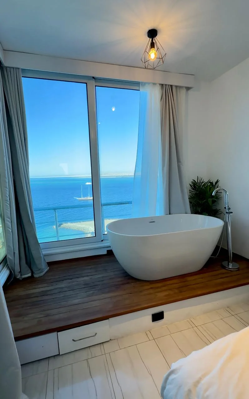 Two-Bedroom Sea-View Apartment in Hurghada City Centre