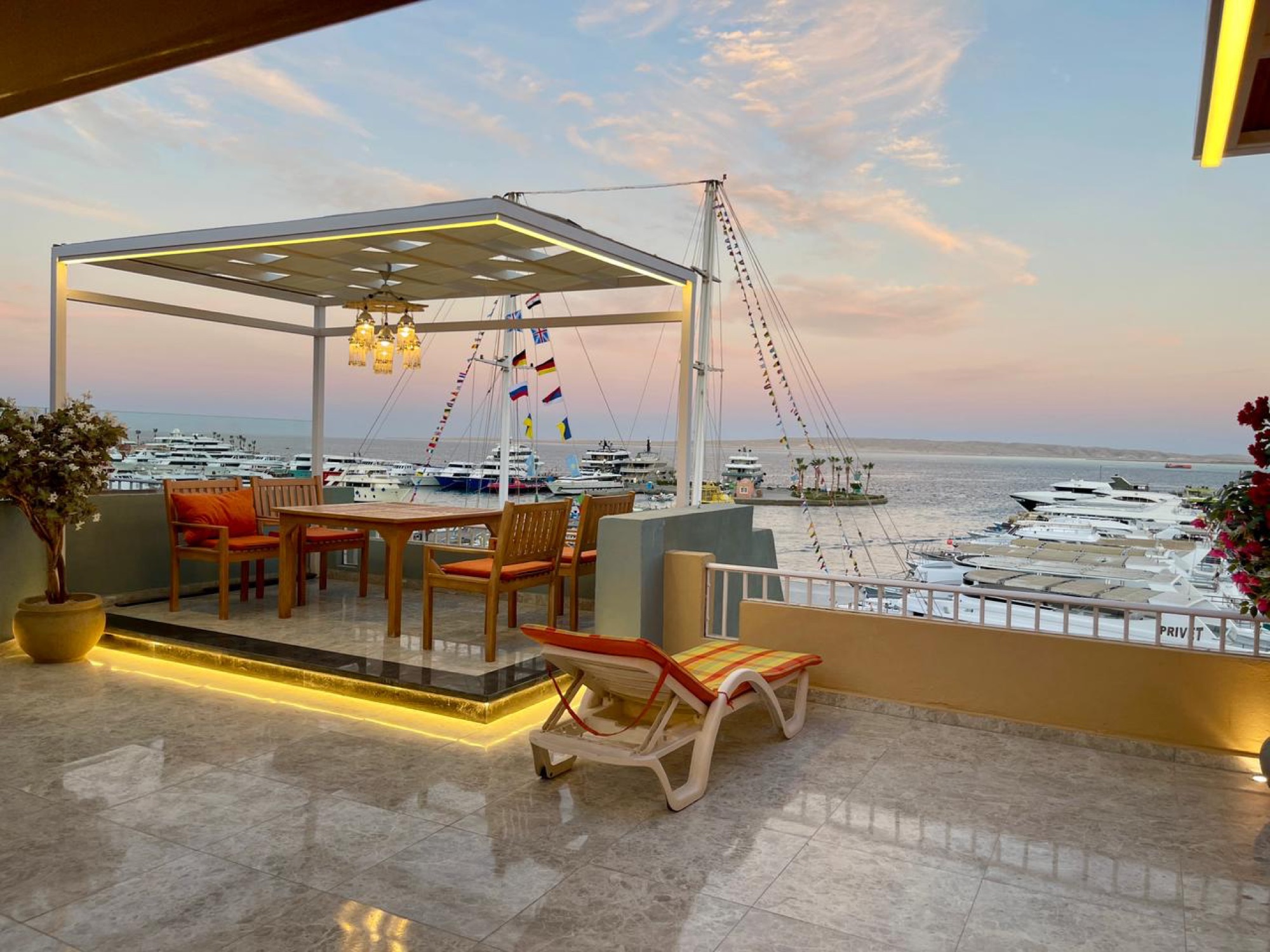 One-Bedroom Apartment with Private Beach Access at Hurghada Marina