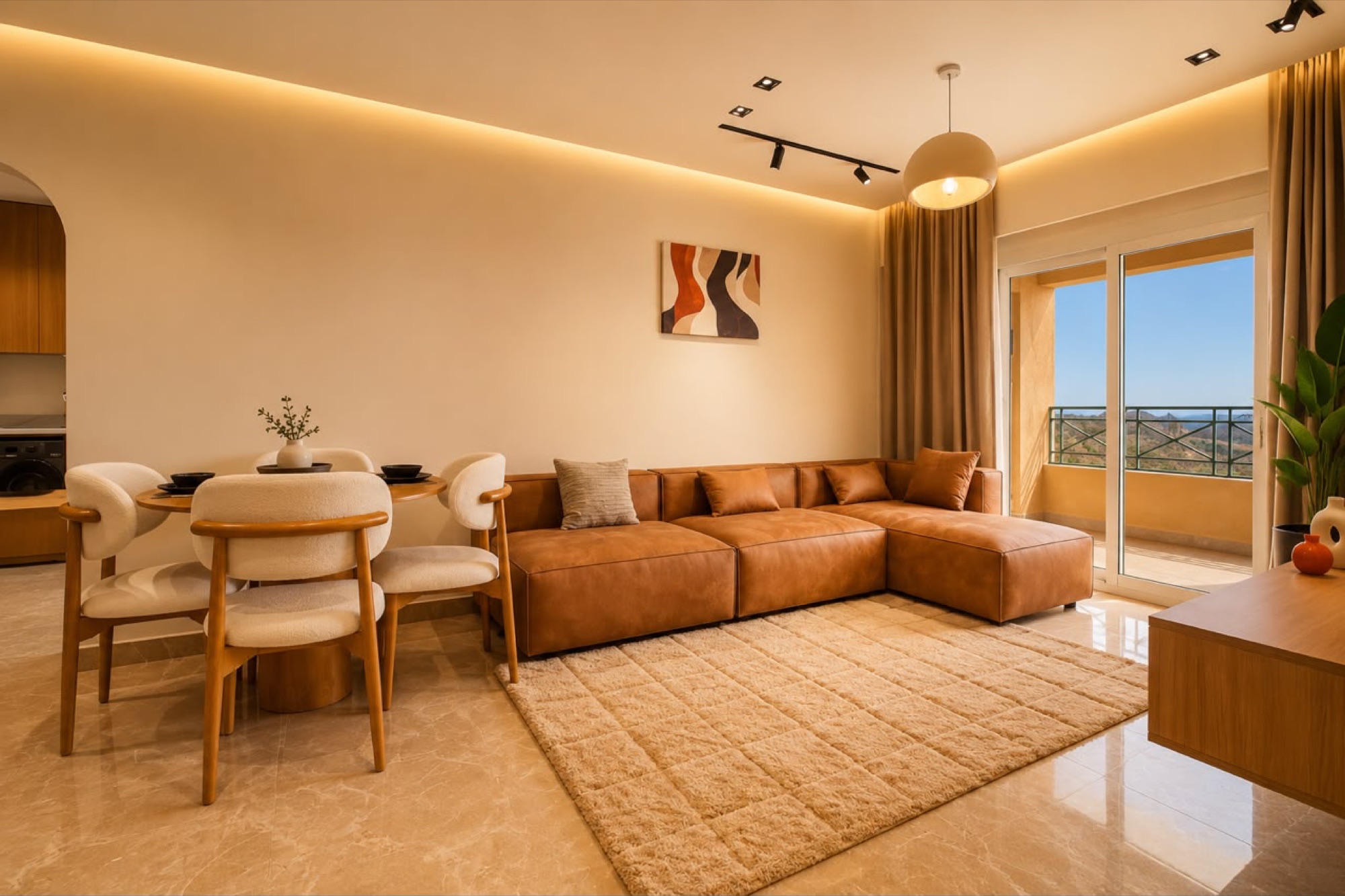 Furnished Two-Bedroom Apartment with Private Rooftop at Bay View, Sahl Hasheesh